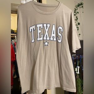 Tan Texas shirt.